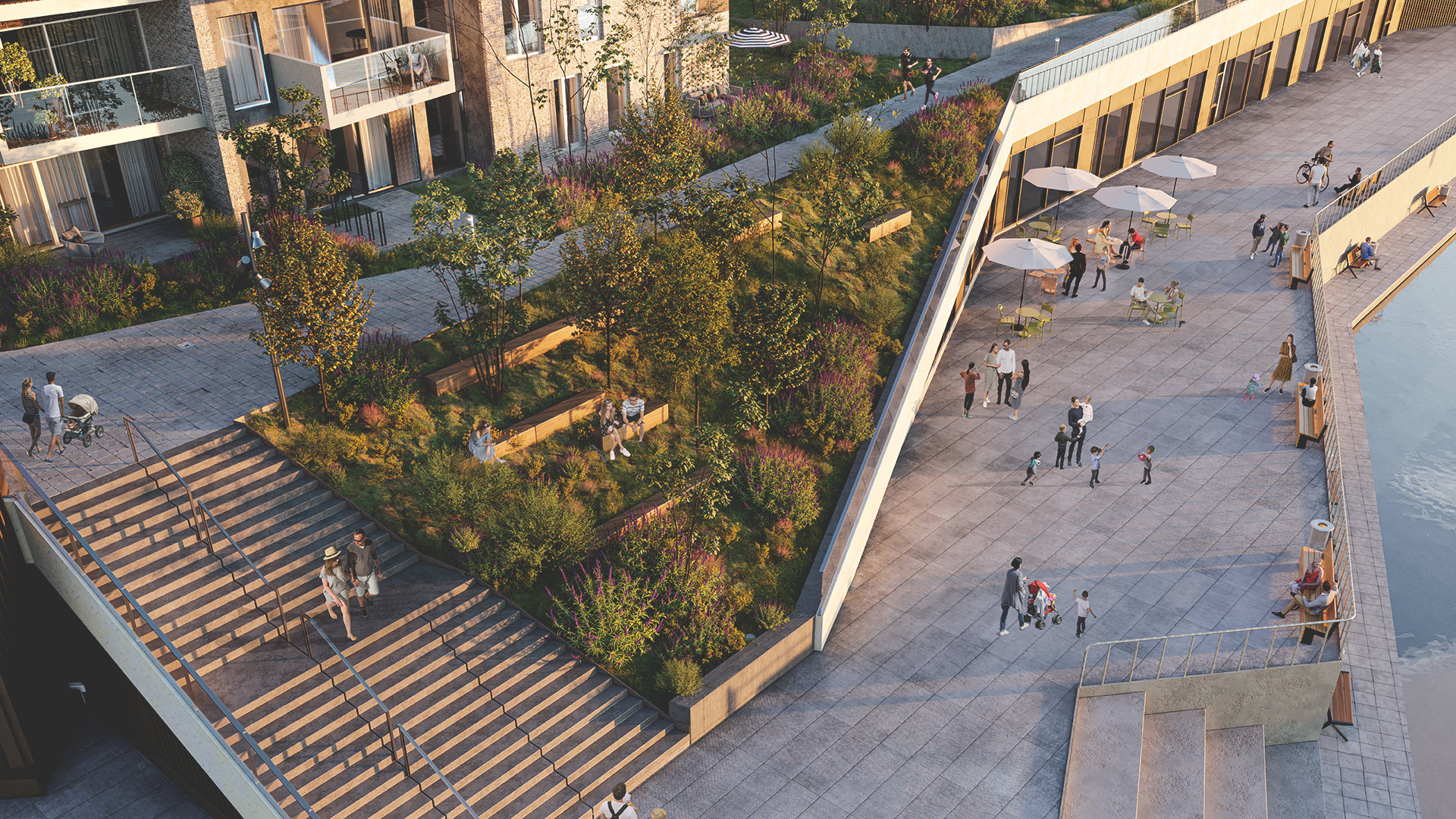 Det hyggelige miljø omkring Søtorvet