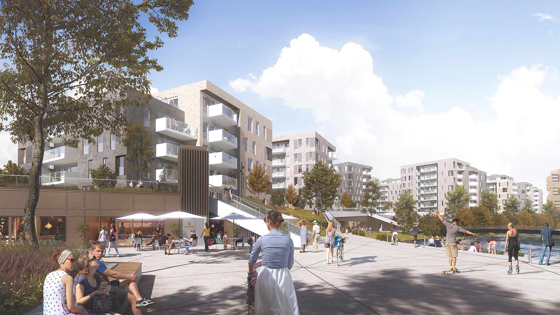 Levende byliv ved vandet