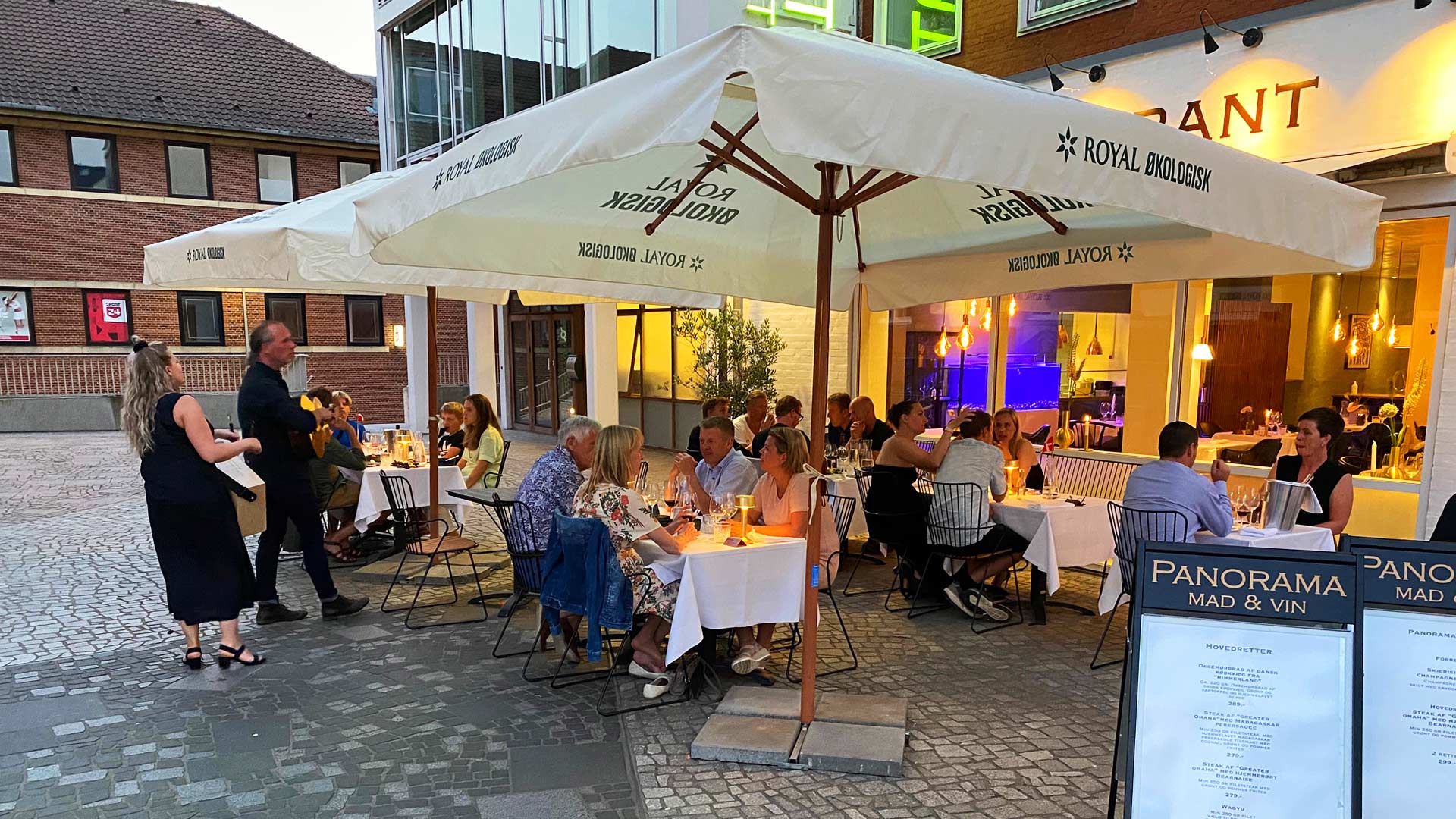 Udendørs restaurant i Silkeborg